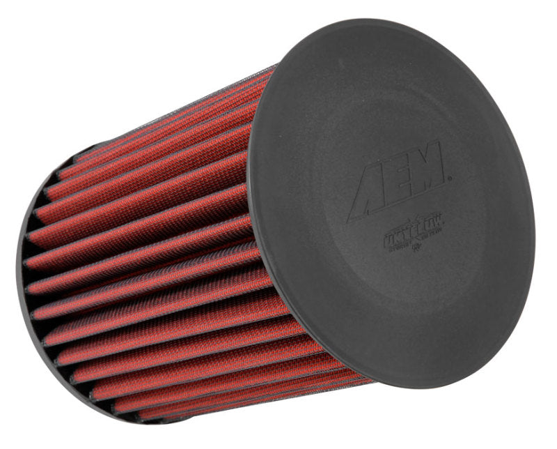 AEM DryFlow Performance Air Filter 2.75in ID x 6.25in OD x 8.25in H - Compatible with 2007-2014 Ford & Volvo Models - Improved Engine Airflow for Better Performance