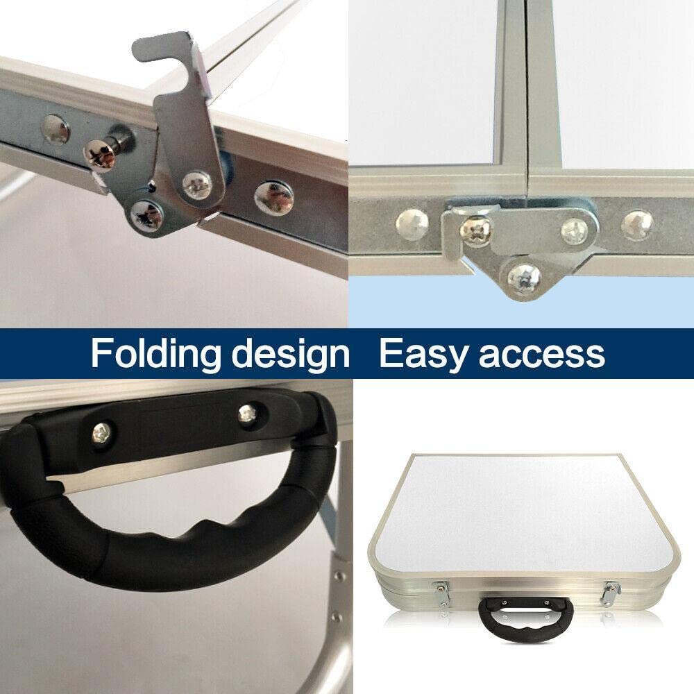 Ultra Lightweight Mini Folding Table - Portable Laptop & Camping Table for Outdoor, Patio & Kitchen Use