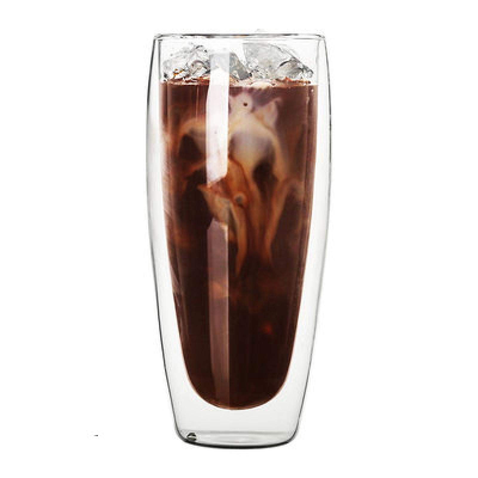 Premium Borosilicate Double Wall Insulated Coffee Mug - 650ml Heat Resistant Glass Cup for Espresso, Latte, Tea & Cold Beverages | Perfect for Home, Office & Cafe Use