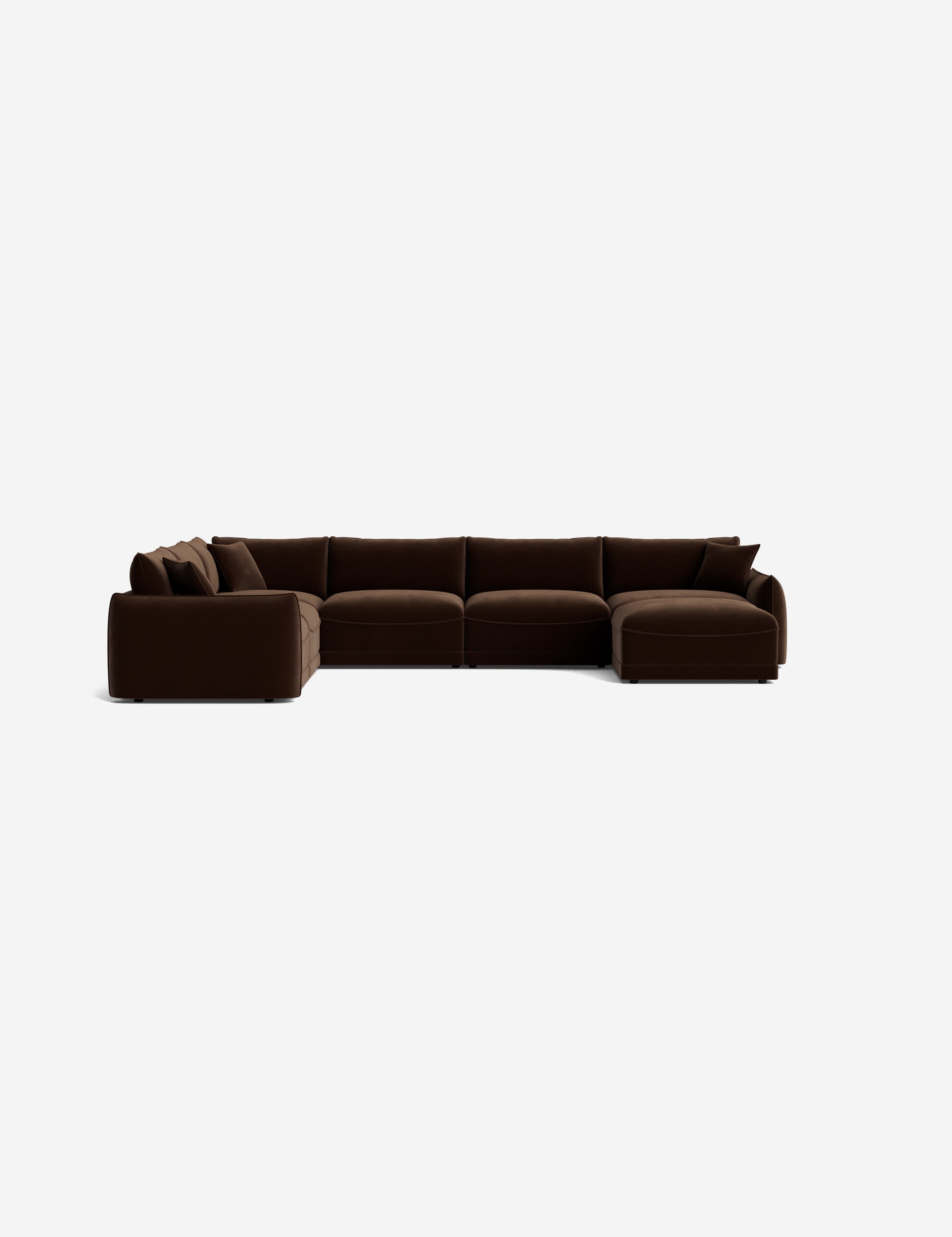 Balmer Modular Corner Sectional Sofa with Ottoman - Modern L-Shaped Couch for Living Room, Family Room & Home Theater - Comfortable & Stylish Furniture for Relaxing & Entertaining