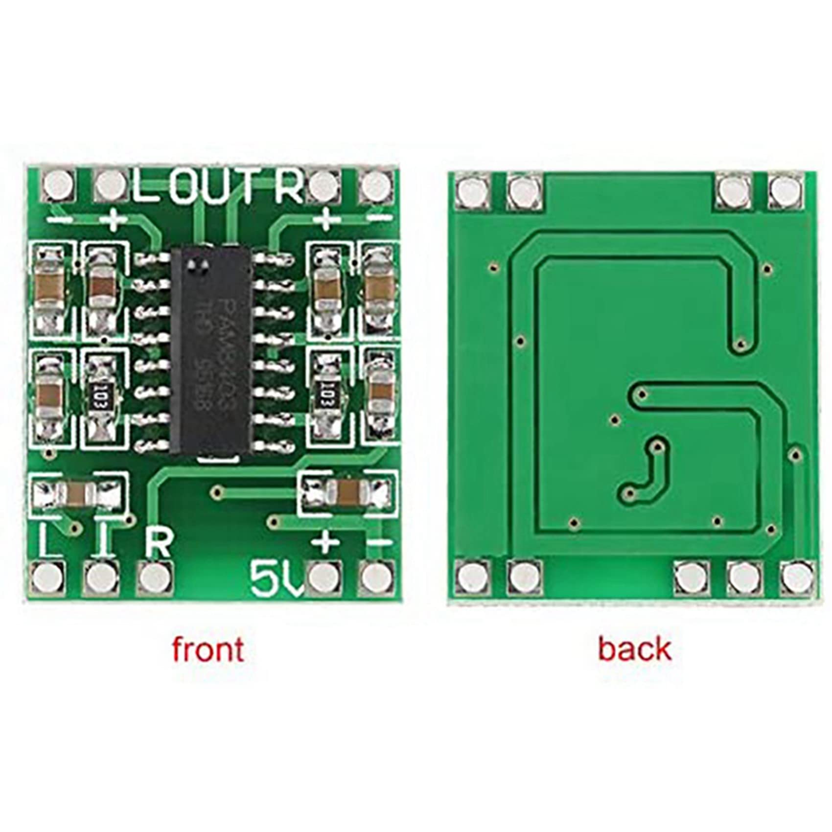 ZOMTTAR 15 Pcs PAM8403 Digital Audio Amplifier Board - 2X3W Class D Power Amplifier Module, DC 5V Input for DIY Speakers, Home Theater & Car Audio Systems