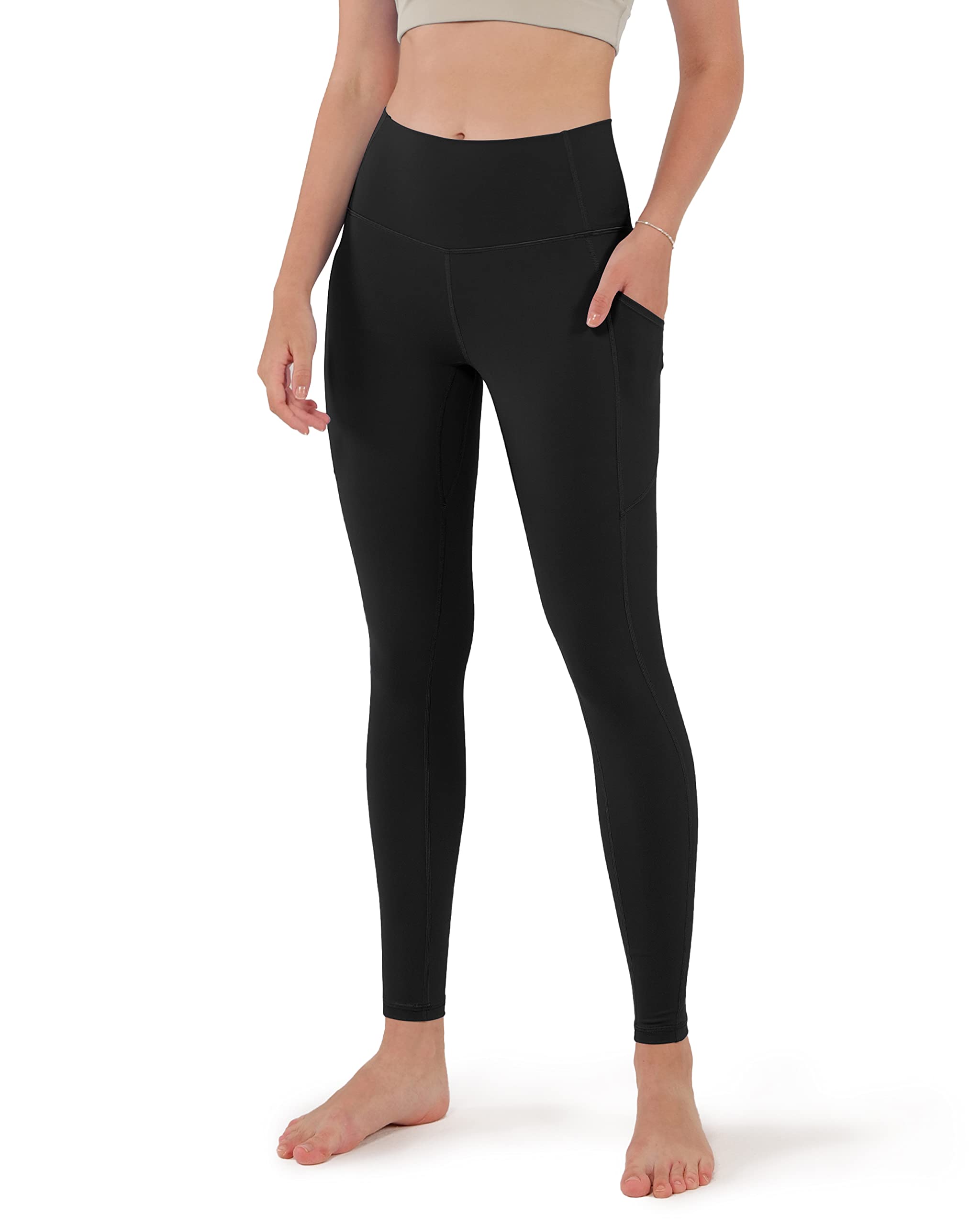 ODODOS High Waist Yoga Pants for Women with Pockets - Tummy Control Running & Workout Leggings - Perfect for Gym, Yoga, and Everyday Wear