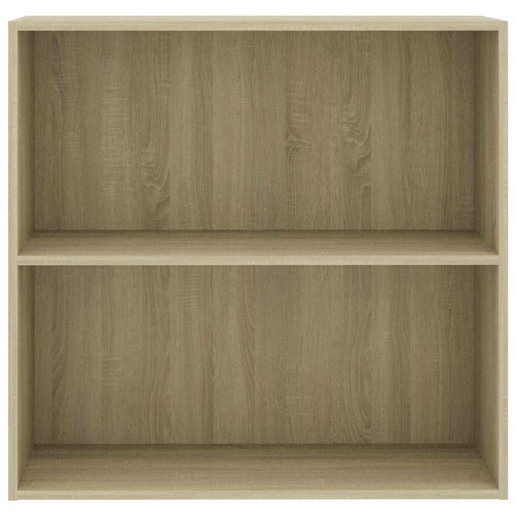 2-Tier Bookshelf Storage Rack - Sonoma Oak 31.5