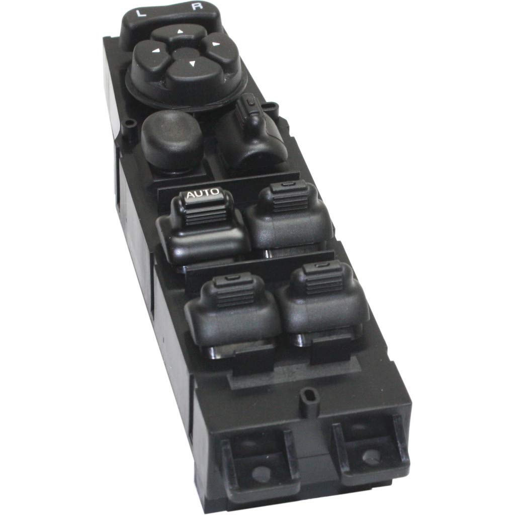 Jeep Cherokee Window Switch 1997-2001 Driver Side Front Left Power Window Control Switch Black 4-Door Replacement Part #56009449AB 56009449AC 68171681AA 68171681AB - Perfect for Jeep Cherokee Repair & Maintenance