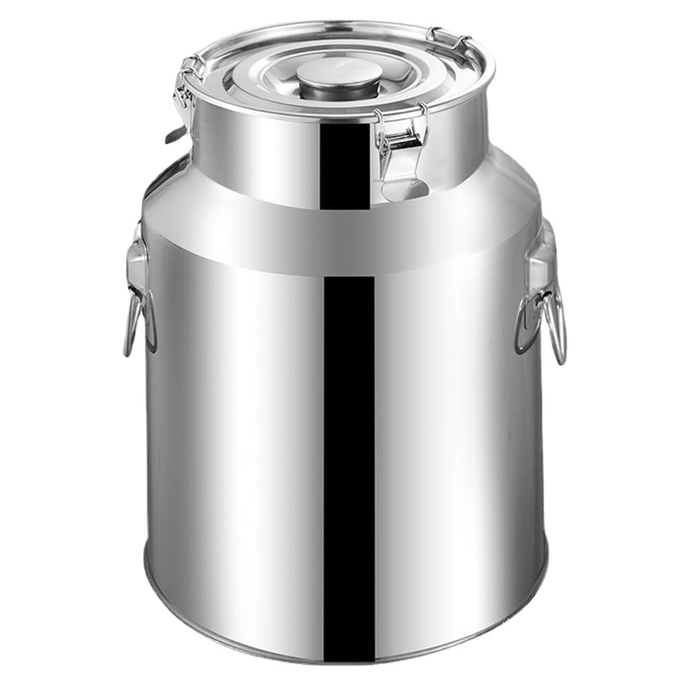LUOZZY 5L Airtight Metal Food Storage Container - Sealed Rice Bucket for Kitchen, Pantry & Camping | Durable & Moisture-Proof