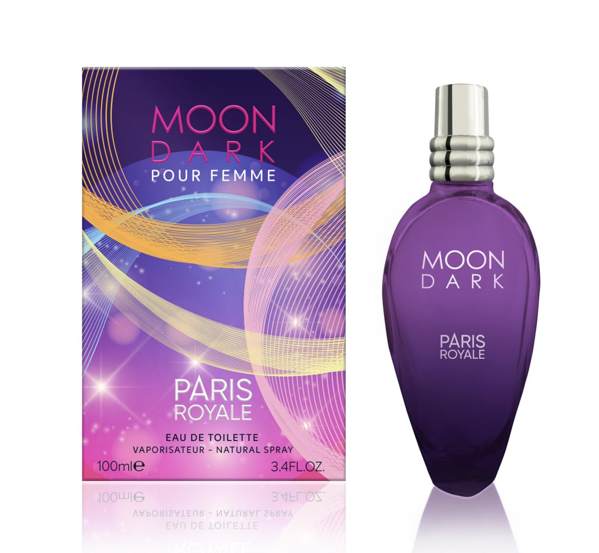 Paris Royale Moon Dark Perfume for Women - 3.4oz Eau de Toilette Spray | Romantic Date Night & Evening Wear Fragrance