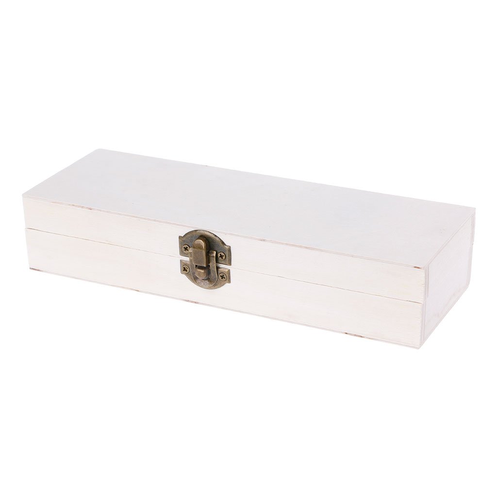 Handmade Wooden Jewelry Storage Box with Lock - Organizer for Pens, Pencils & Craft Supplies | Perfect for Home, Office & Travel Use
