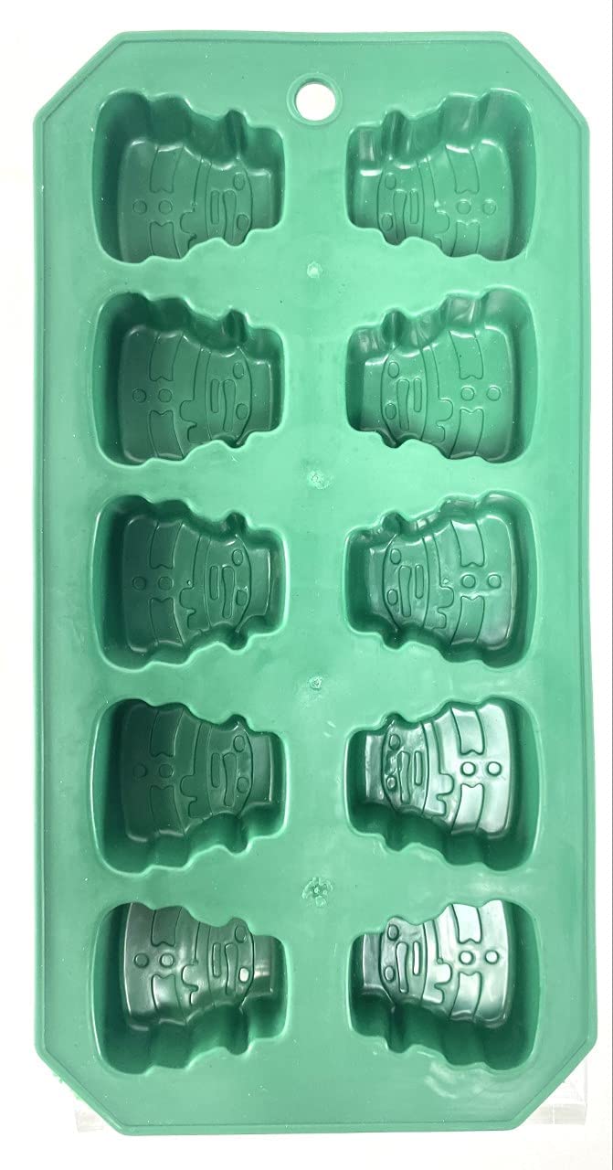 Festive Holiday Ice Cube Trays & Christmas Candy Molds 2-Pack - Santa & Snowman Shaped Silicone Molds for DIY Treats, Cocktails & Party Decorations (Christmas Tree & Snowman Designs) - Perfect for Holiday Baking, Gift Making & Seasonal Celebrations