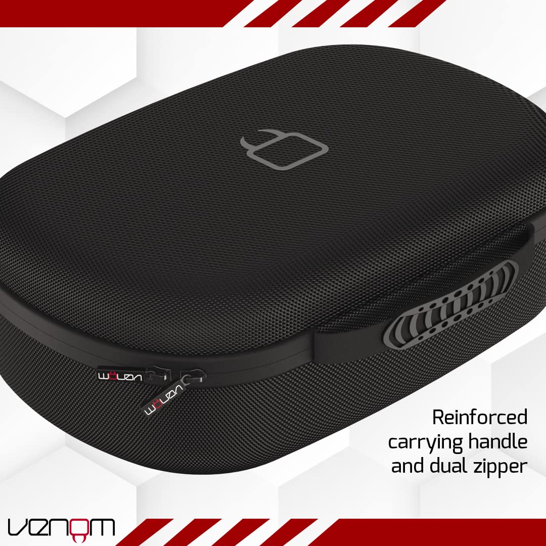 Premium VR Headset Storage Case for Meta Quest 2 & 3 - Protective Travel Carrying Bag with Padded Interior | Perfect for Gaming, Travel & Home Organization