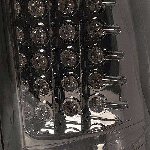 Spec-D Tuning LT-SIV99GLED-TM Smoked LED Tail Lights for Chevy Silverado & GMC Sierra Fleetside - Upgrade Your Truck's Style & Safety for Night Driving & Off-Road Adventures