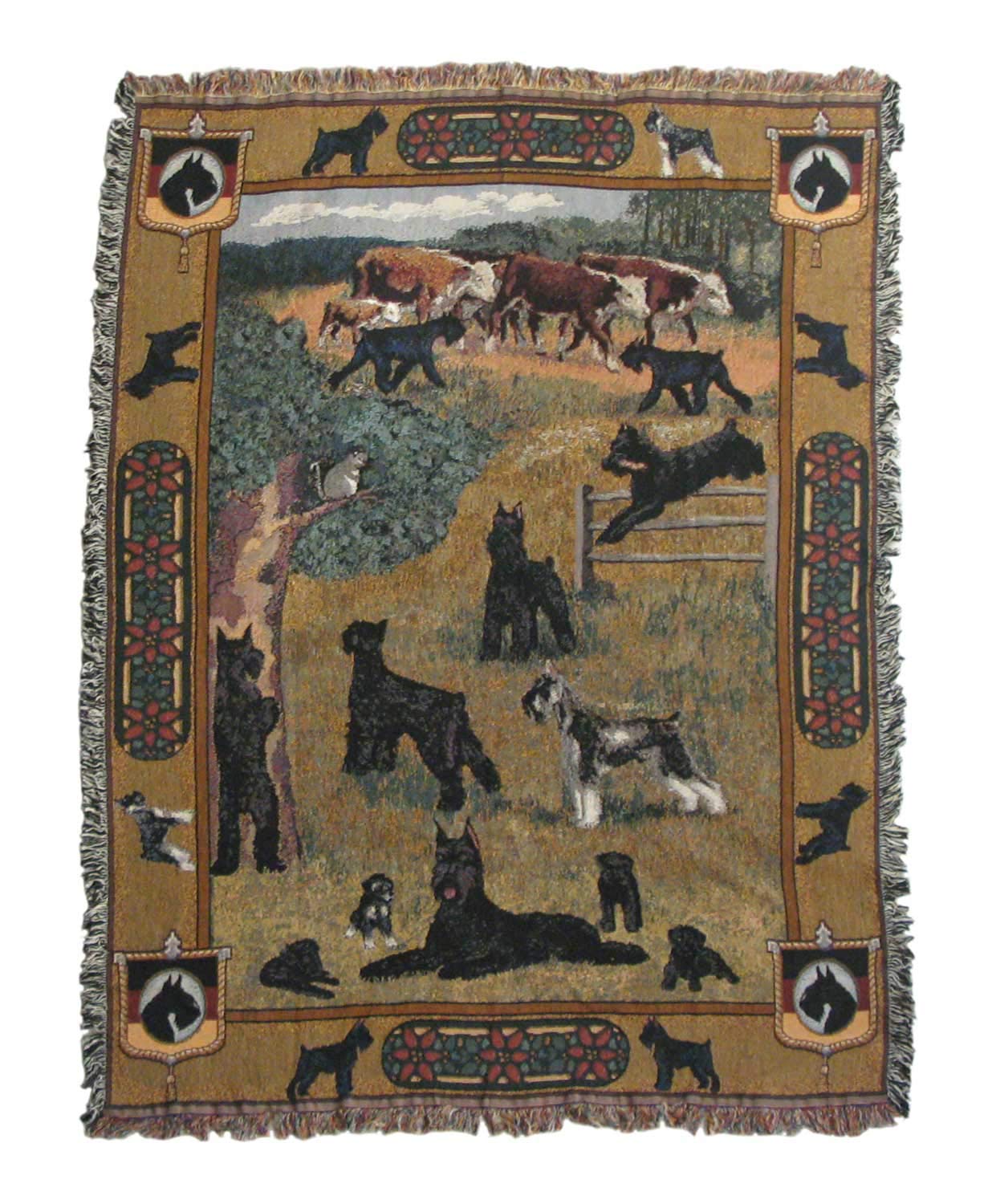 Giant Schnauzer Blanket Throw - Premium Dog Art Tapestry for Dog Lovers - Soft Fleece Blanket Gift for Giant Schnauzer Owners - Perfect for Couch, Bed & Home Decor