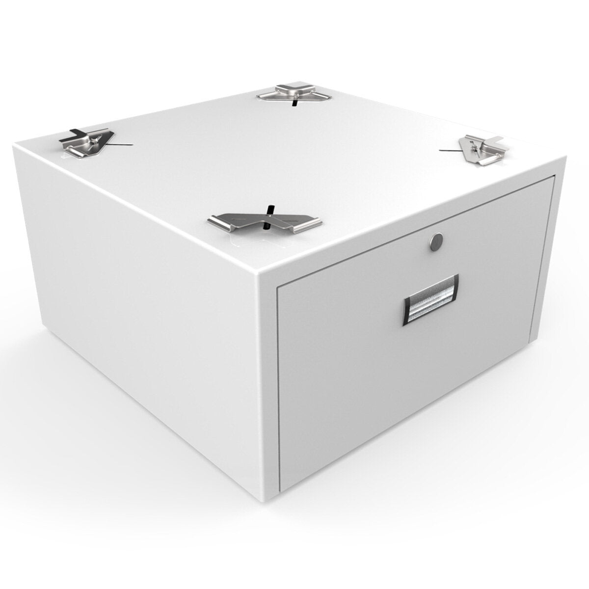 Unilux ULX110 Laundry Pedestal with Lock - Heavy Duty Storage Drawer for Washer & Dryer - Perfect for Small Spaces and Organized Laundry Rooms