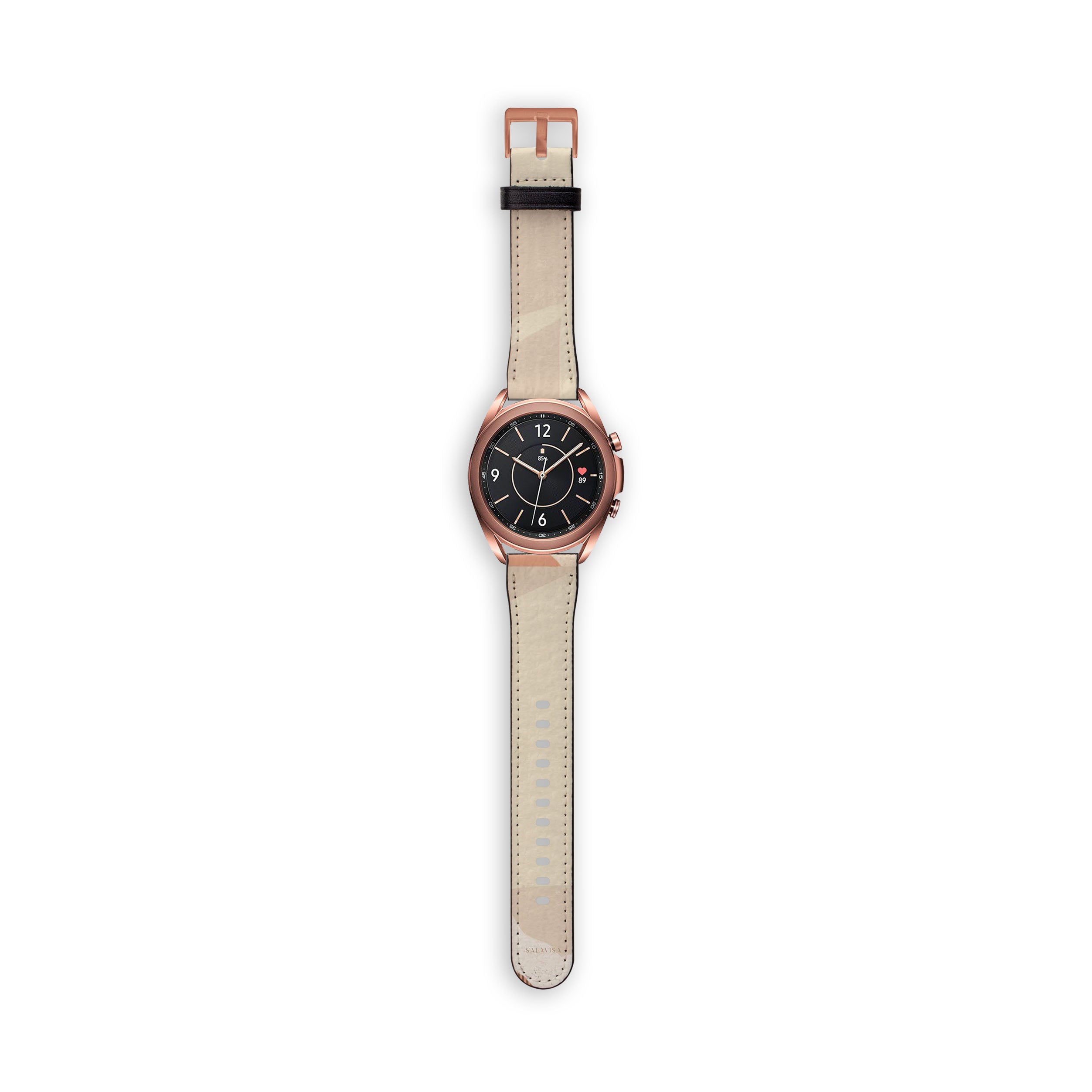 Organic Cream Galaxy Watch Band - Soft & Durable Replacement Strap for Samsung Galaxy Watch - Perfect for Workouts, Running & Everyday Wear