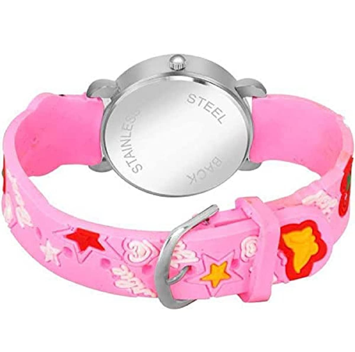 Rozti White Dial Barbie & Pink M2 Combo Love Watch - Analog Girls Wristwatch for Kids (Pink) | Perfect Gift for Birthday, Christmas & Special Occasions