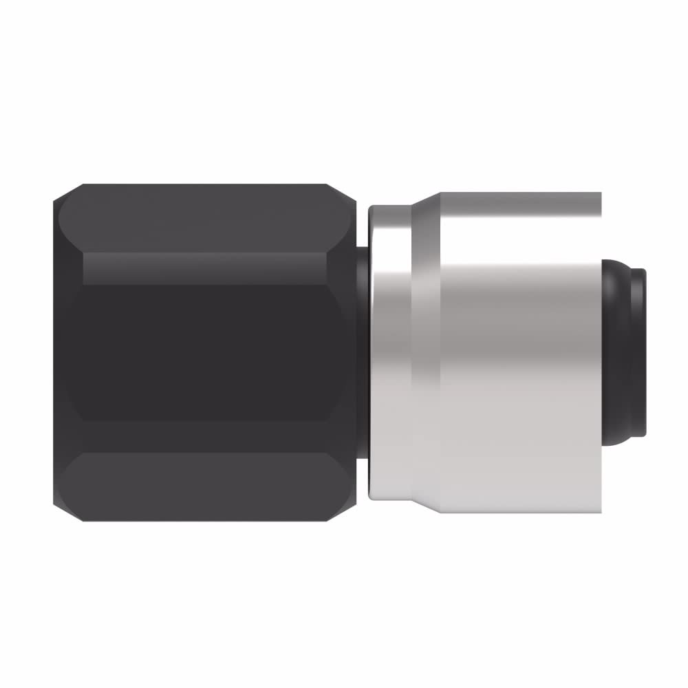 Aeroquip FBL4215 AN 12 Straight Black Crimp Hose Fitting - Perfect for Hydraulic Systems, Industrial Machinery & Automotive Applications