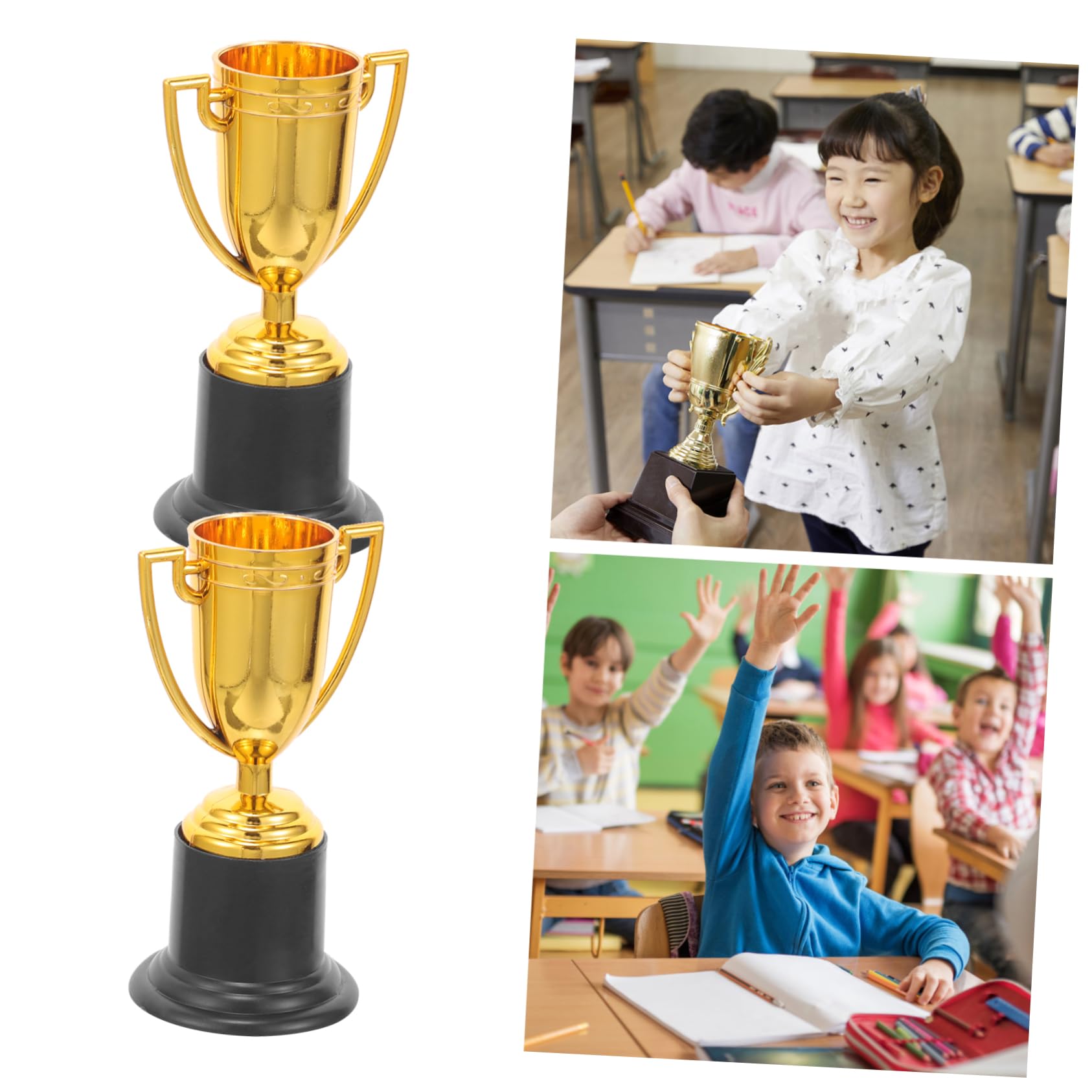 BESPORTBLE 20-Piece Mini Football Trophy Awards - Reusable Plastic Decor for Kids' Room, Sports Party & School Events