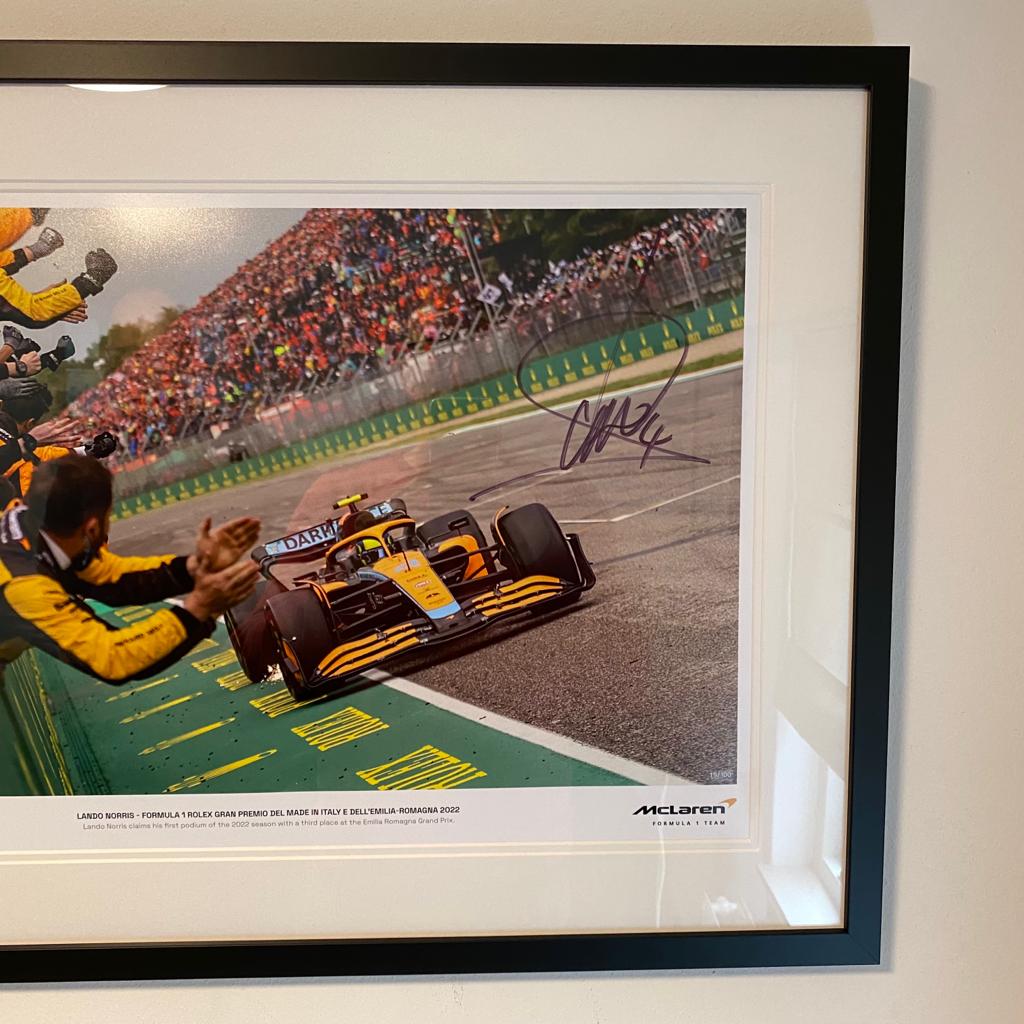 Lando Norris Secures First Podium Finish of 2022 F1 Season - Perfect for Motorsport Fans & Collectors