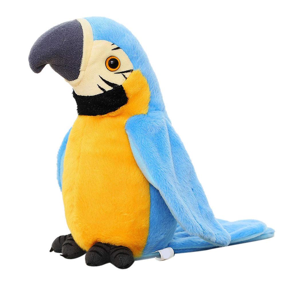 Interactive Talking Parrot Plush Toy - Repeats Your Words, Fun Gift for Kids - Perfect for Playtime & Learning