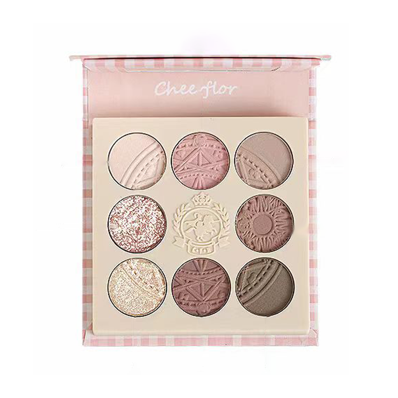 CHEERFLOR Fairy Garden Series 8-Color Embossed Eyeshadow Palette - Long Lasting Pigmented Makeup for Day & Night Looks - Perfect for Parties, Weddings & Special Occasions