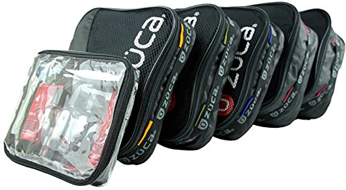 ZUCA Ice Dreamz Lux Sport Insert Bag with Black Frame - 5 Packing Pouches & Toiletry Bag Set for Travel, Skating, and Gym Organization | Premium Luggage Accessories