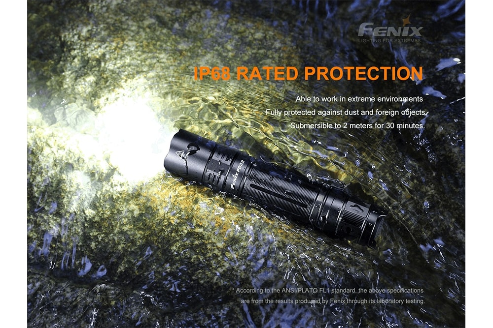 Fenix PD32 V2.0 LED Flashlight - 1000 Lumens, Rechargeable, Compact Tactical Light for Camping, Hiking & Emergency Use