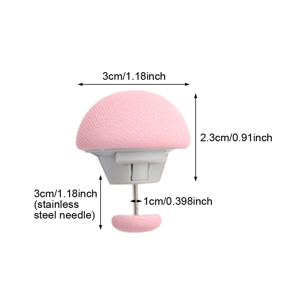 16-Piece Duvet Clips Set - Non-Slip Quilt Fixing Clips with Buttons for Duvet Cover | Pink Mushroom-Shaped Holders | Perfect for Bedroom, Hotel & Airbnb Use