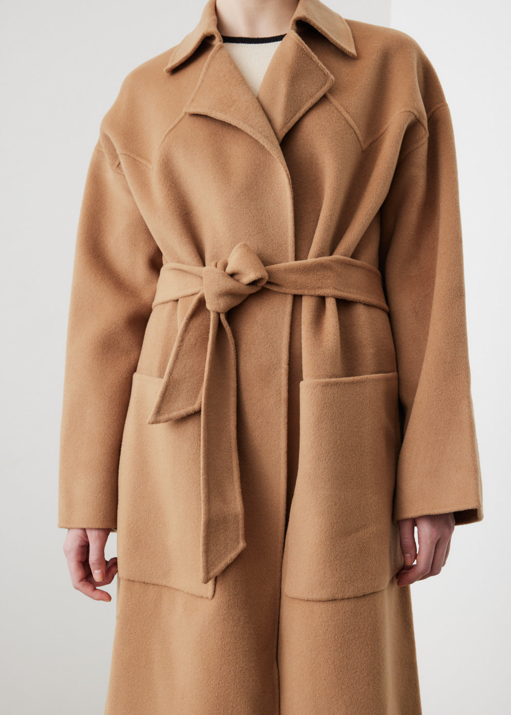 Alamo Oversized Coat for Women - Stylish Long Winter Trench Coat with Belt, Warm Thick Wool Blend - Perfect for Office, Travel & Cold Weather Fashion