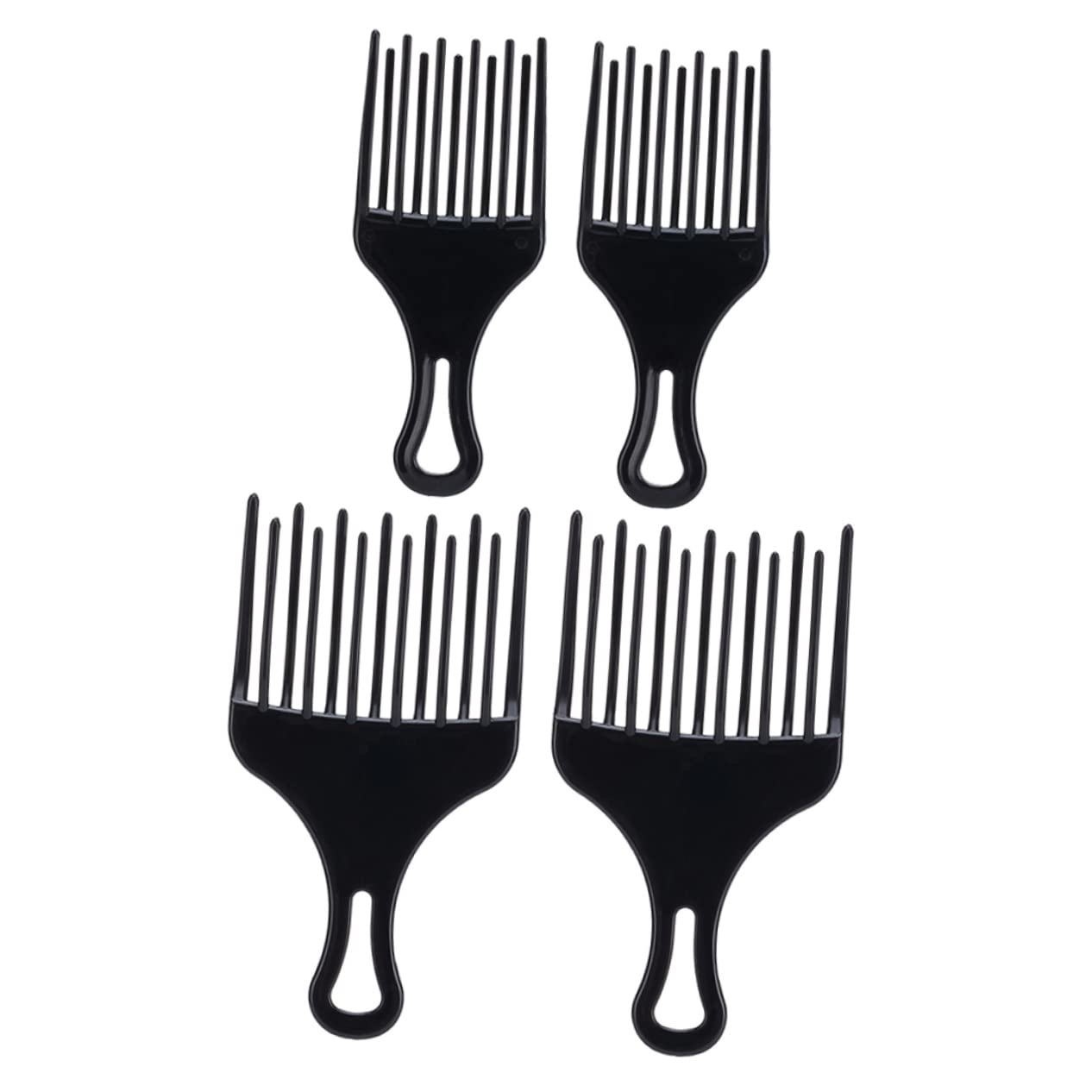 Healeved 4-Piece Wide Tooth Hair Teasing Comb Set - Detangling Wig Brush & Curly Hair Comb for Smooth Styling - Perfect for Travel, Salons & Daily Hair Care