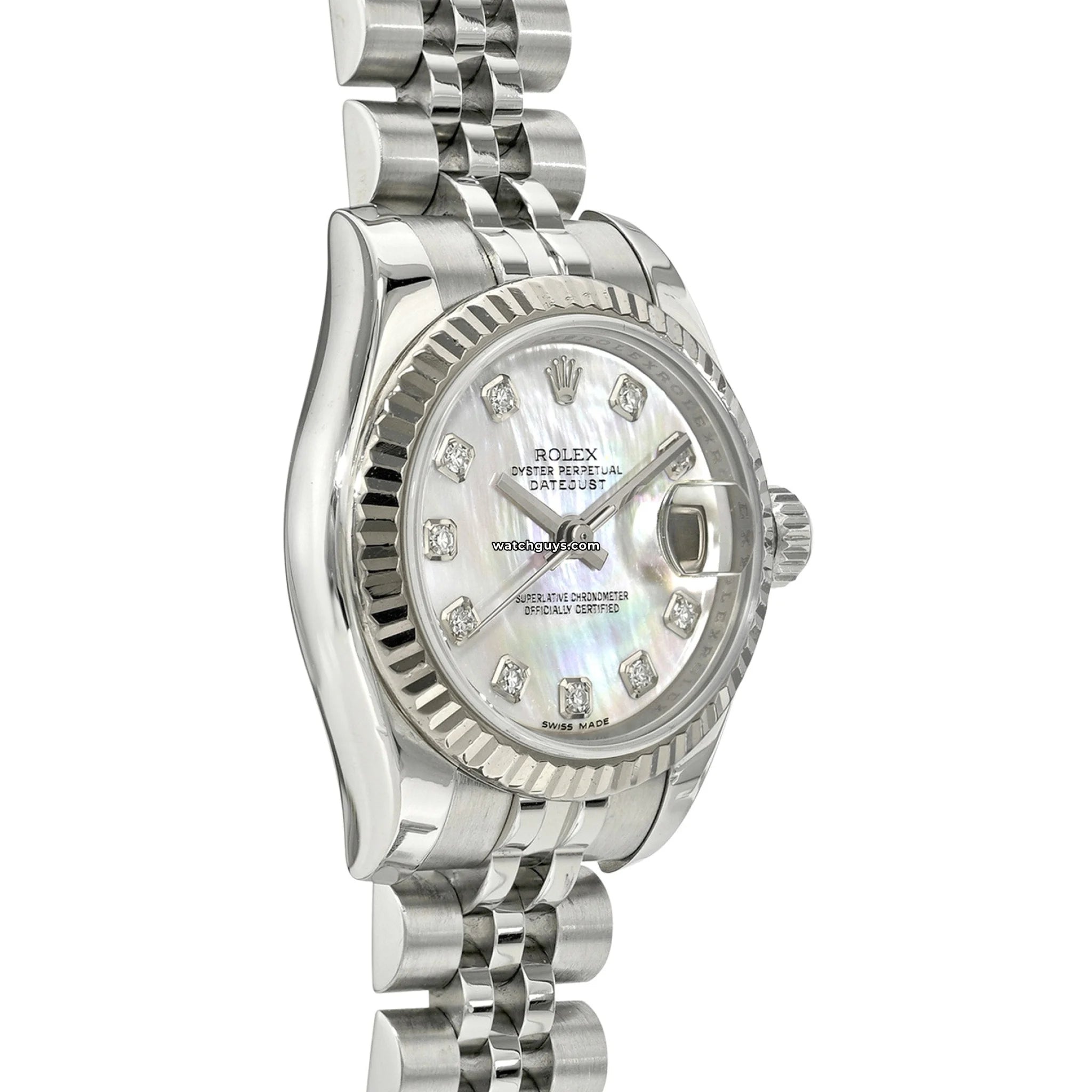 Rolex Datejust 179174 Ladies Watch - Pink Mother of Pearl Dial & Diamond Bezel | Luxury Dress Watch for Women, Perfect for Weddings & Formal Events