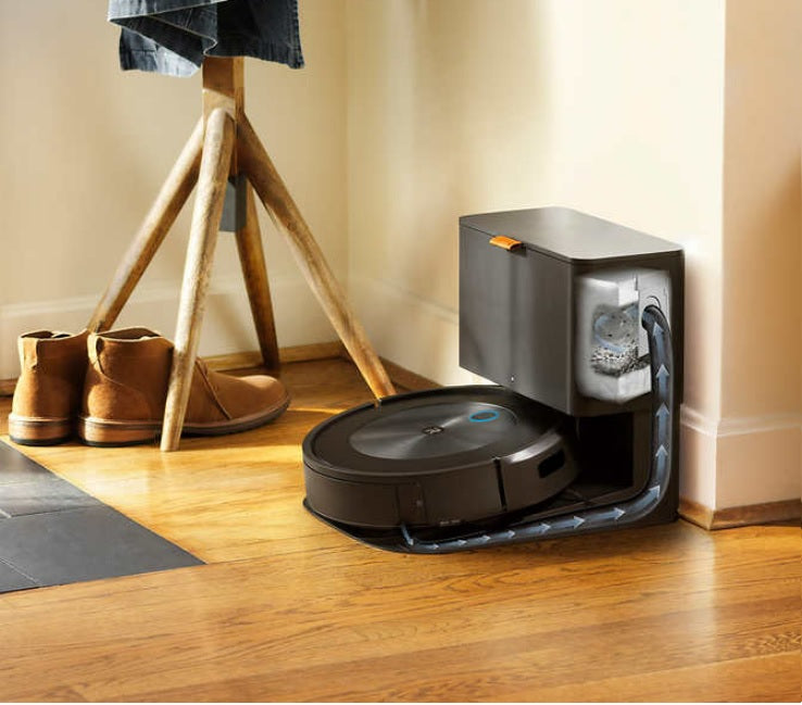 iRobot Roomba j8+ (8550) Wi-Fi Connected Self-Emptying Robot Vacuum - Brand New (Damaged Box) - Smart Home Cleaning for Hardwood Floors & Carpets