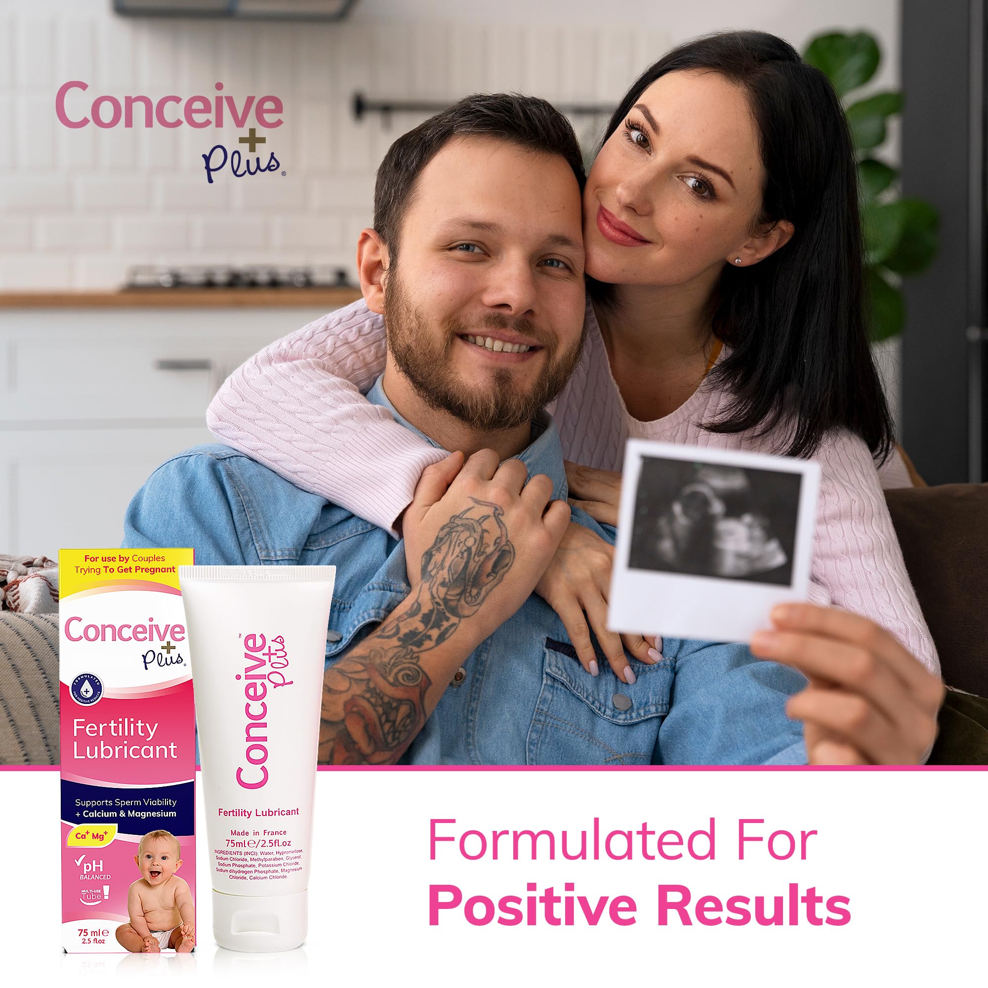 Conceive Plus Men's Fertility & Motility Support Bundle - Boosts Sperm Volume & Healthy Male Fertility - Fertility-Friendly Lubricant (2.5 oz) - Ideal for Couples Trying to Conceive Naturally