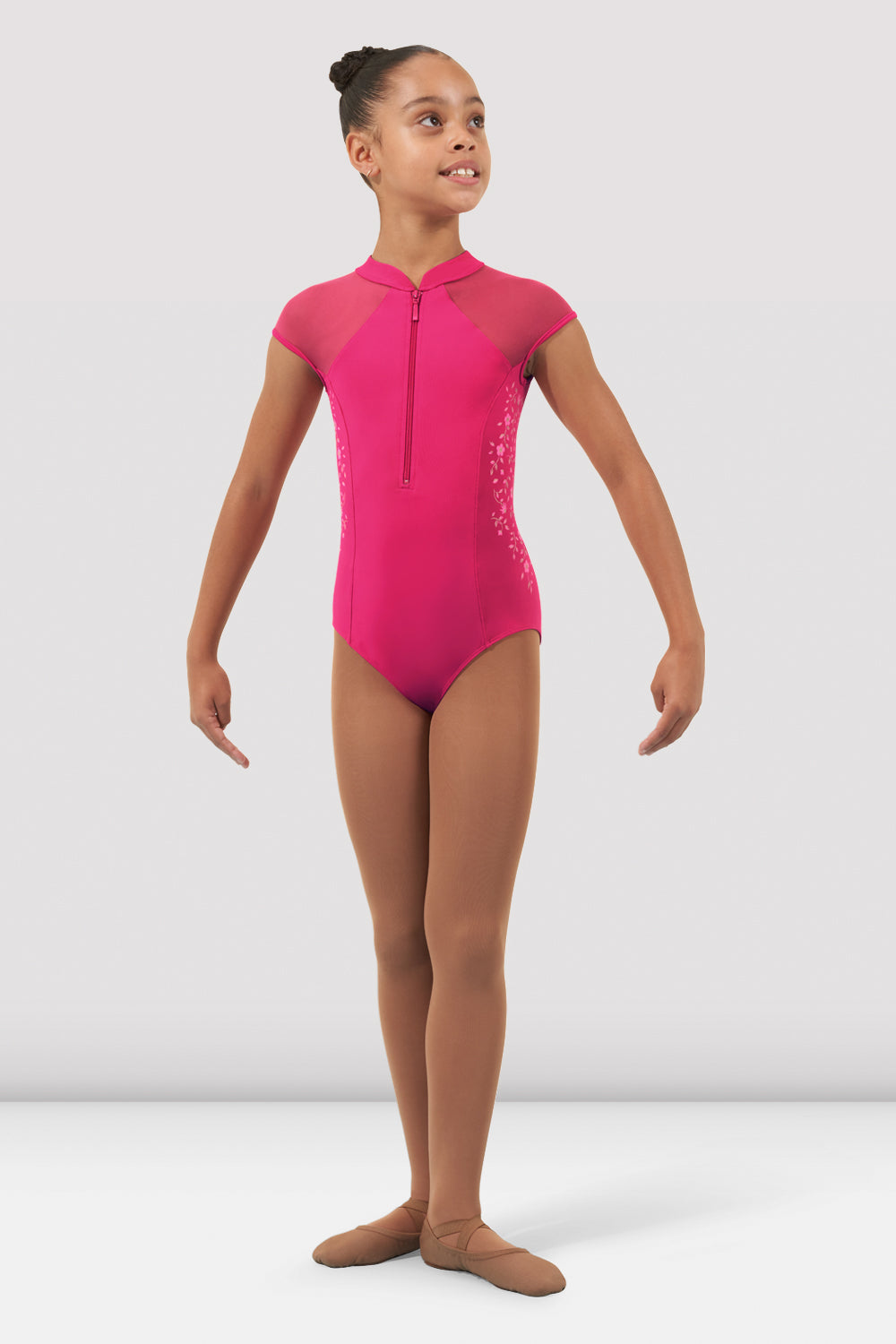 Vanessa Girls' Zipper Leotard - Dance Gymnastics Ballet Practice Wear for Kids & Toddlers