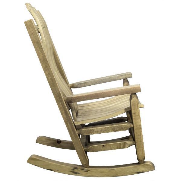 Homestead Adult Rocker Chair - Comfortable Wooden Rocking Chair for Living Room, Nursery & Porch - Perfect for Relaxing, Nursing & Reading