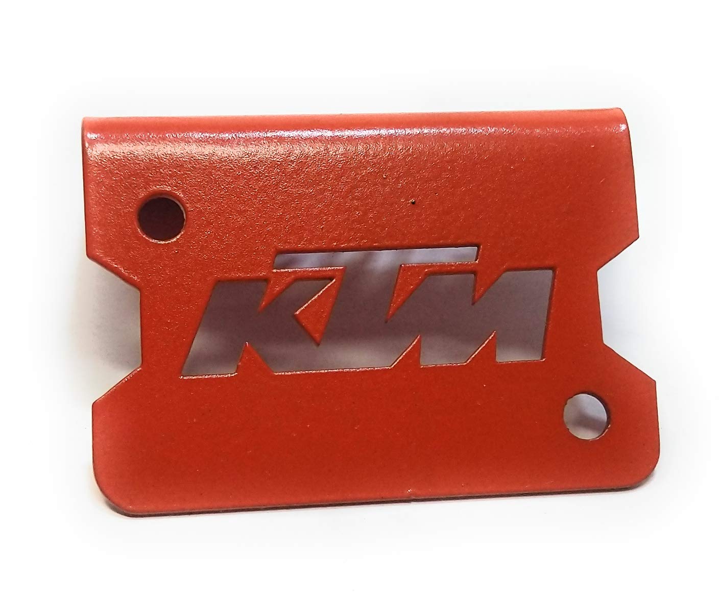 TRP TRADERS® Orange Stainless Steel Front Disc Brake Master Cylinder Guard for KTM RC 390 Motorcycle - Durable Protection for Off-Road & Street Riding