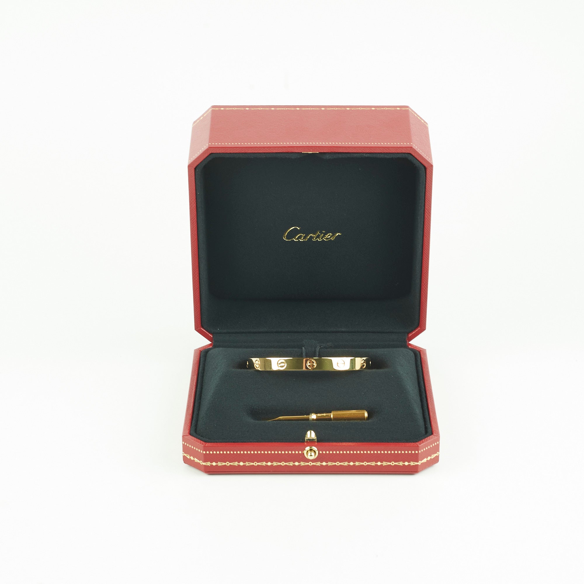 Cartier Love Bracelet 18K Yellow Gold Size 17 - Luxury Jewelry Gift for Women, Anniversary & Valentine's Day Present
