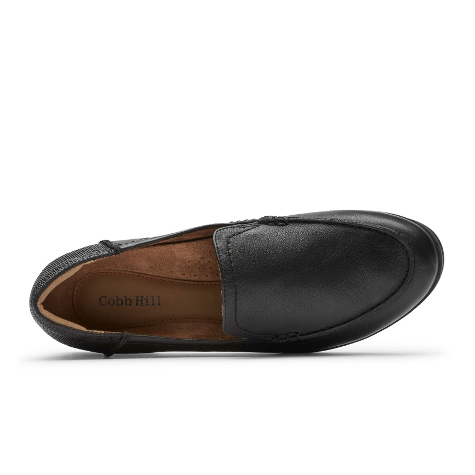 Cobb Hill Crosbie Moc Loafer for Women - Comfortable Black Leather Slip-On Shoes for Work, Office & Casual Wear
