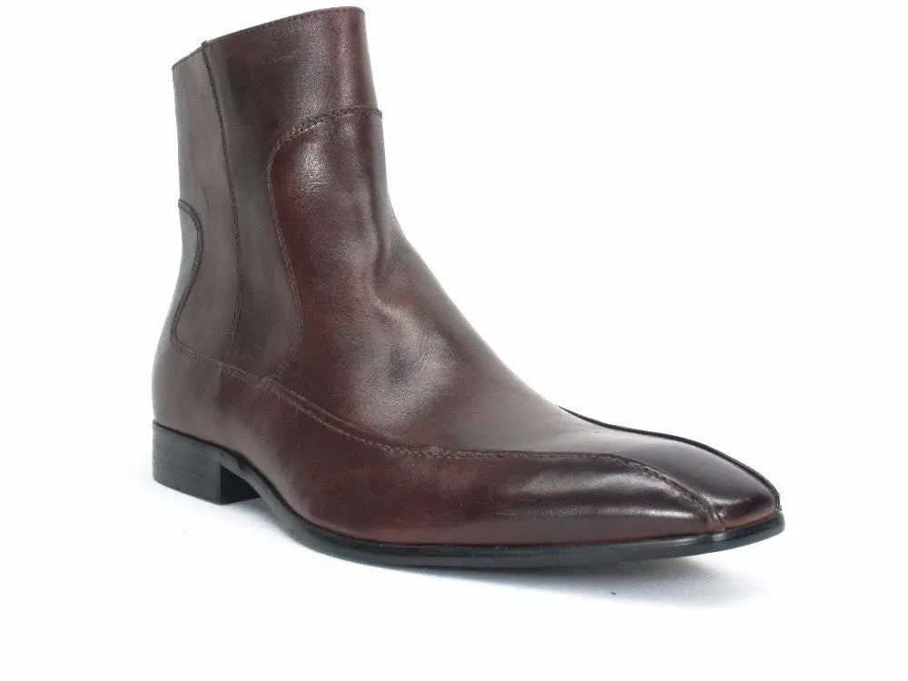 Burnished Zip Boots for Women - Stylish & Comfortable Ankle Boots with Side Zipper | Perfect for Casual Outfits, Work & Fall Fashion