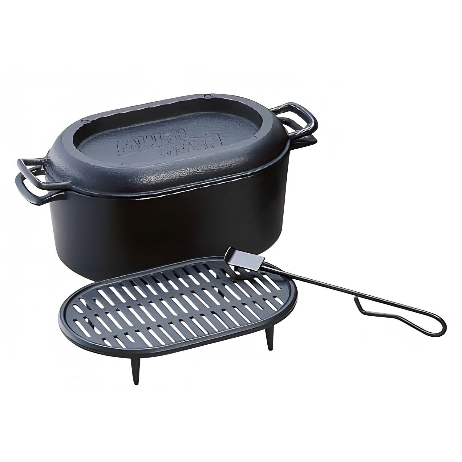 Premium Iwachu Nambu Cast Iron Dutch Oven - 5.5 QT Enameled Pot with Lid, Japanese Traditional Cookware for Braising, Stewing & Baking - Perfect for Soups, Bread & Camping Cooking