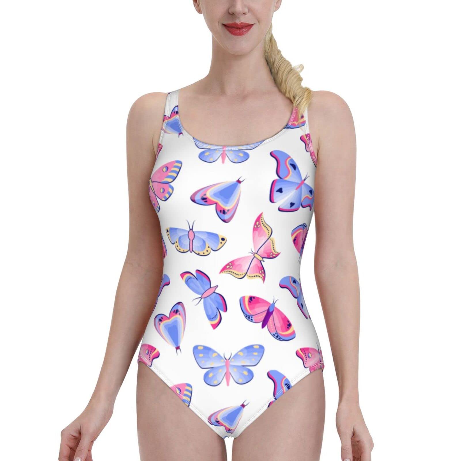 Women's Slimming One Piece Swimsuit - High Waisted Horse Print Bathing Suit for Girls | Beach, Pool & Summer Vacation Wear