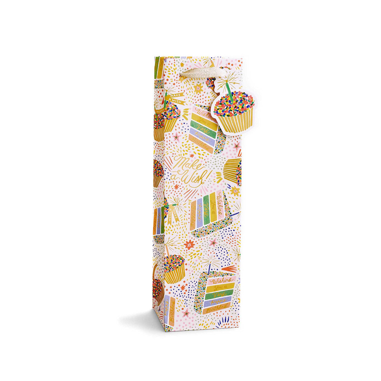 Personalized Birthday Cake Gift Bags - Elegant Party Favor Pouches for Birthdays, Baby Showers & Special Celebrations - Perfect for Candy, Treats & Small Gifts