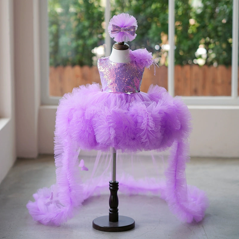 Elegant Cute Baby Girl Beauty Pageant Dress Flower Girl Dress - Perfect for Weddings, Baptisms & Special Occasions