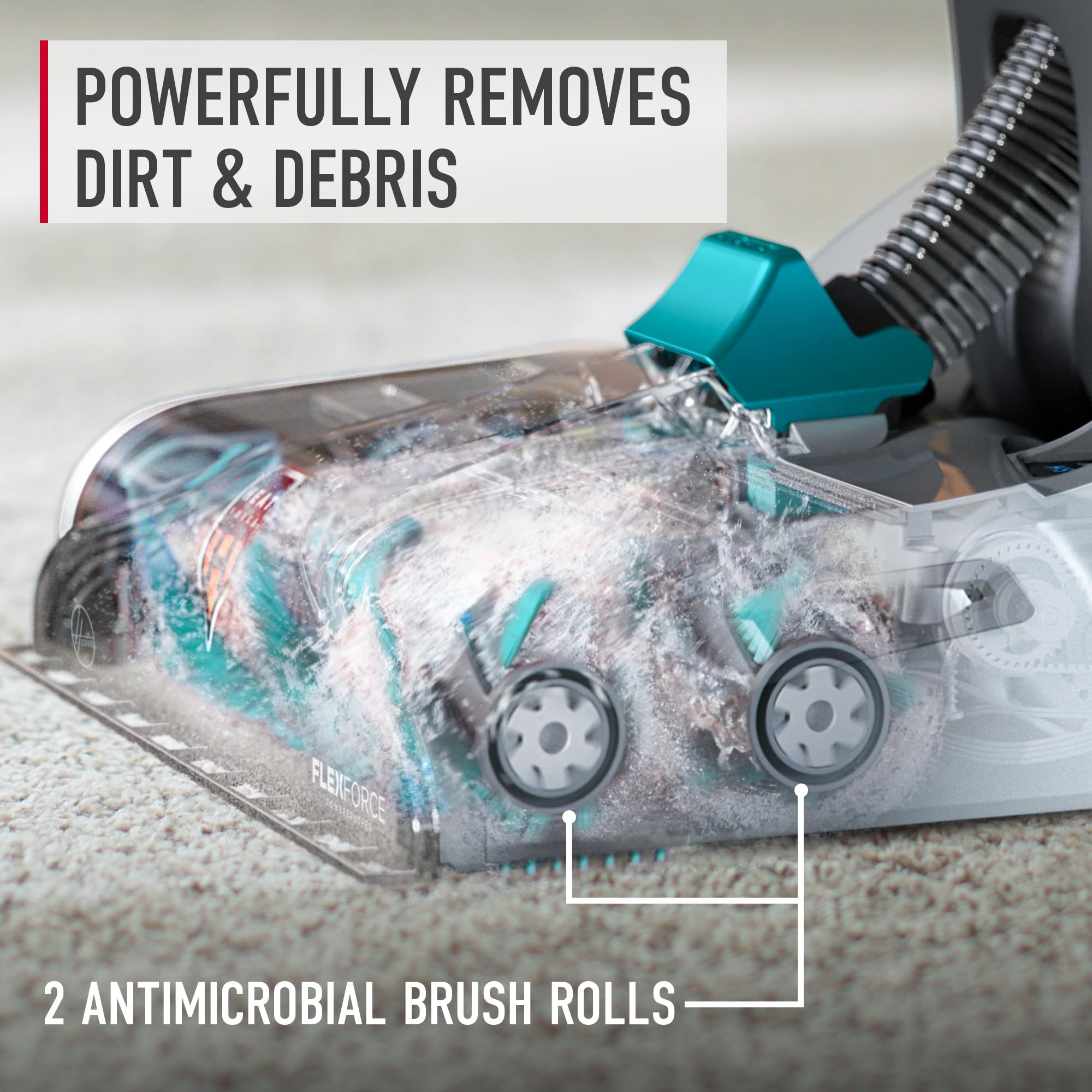 Hoover SmartWash+ Automatic Carpet Cleaner Machine with 64 oz Carpet Cleaning Solution - Deep Cleaning for Carpets & Upholstery - Perfect for Home, Office & Pet Stain Removal (Model FH52000 + AH31924)