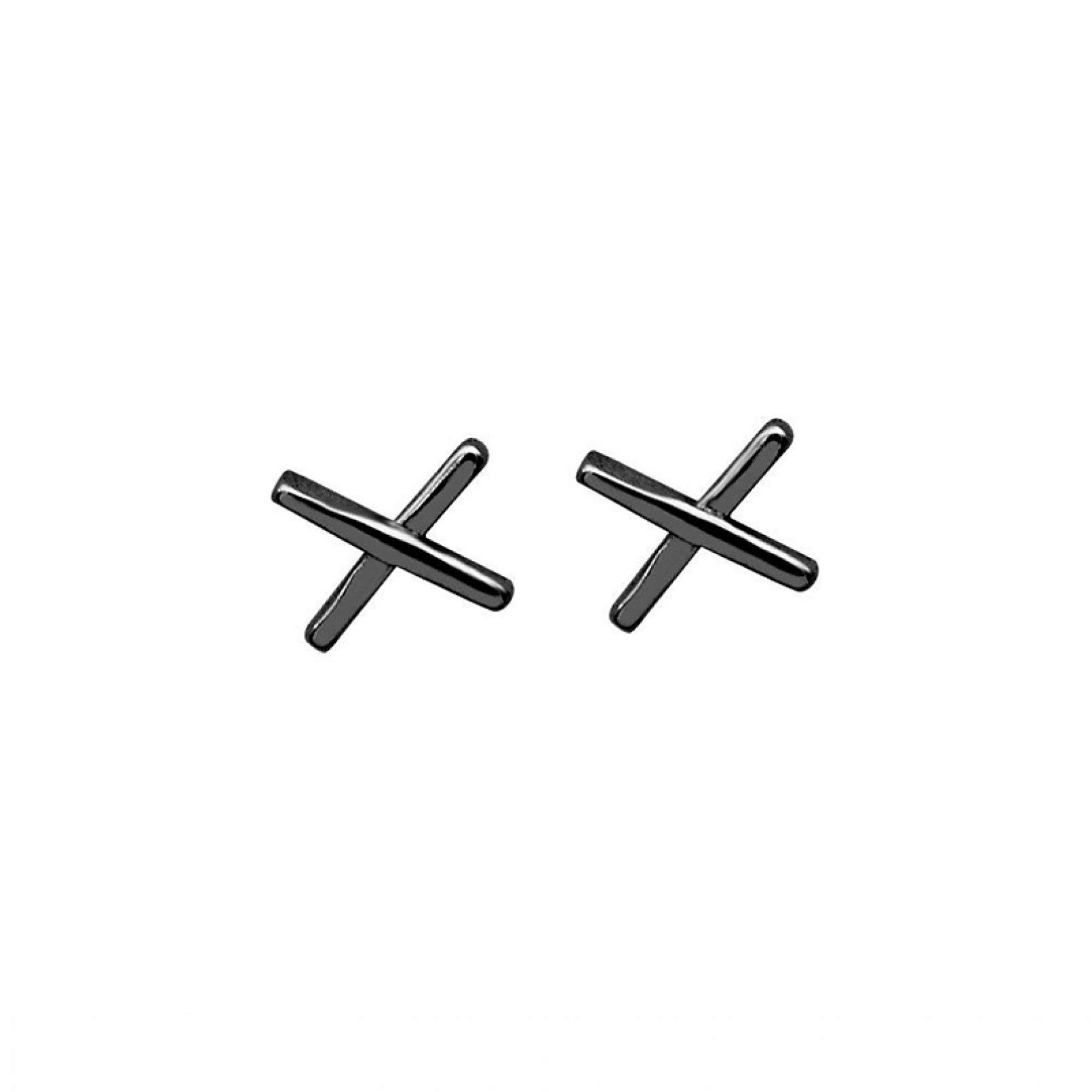 925 Sterling Silver X Cross Stud Earrings for Women - Sweet Ins Letter Design Fashion Jewelry, Perfect for Wedding, Party & Birthday Gifts (Da1340) | Elegant Everyday Wear & Special Occasion Accessories