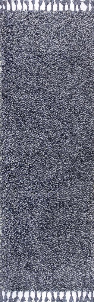 Luxury Mercer Shag Plush Tassel Area Rug - Soft & Cozy Living Room Carpet for Bedroom Decor, Home Office Floor Mat (5x8 Feet, Beige)