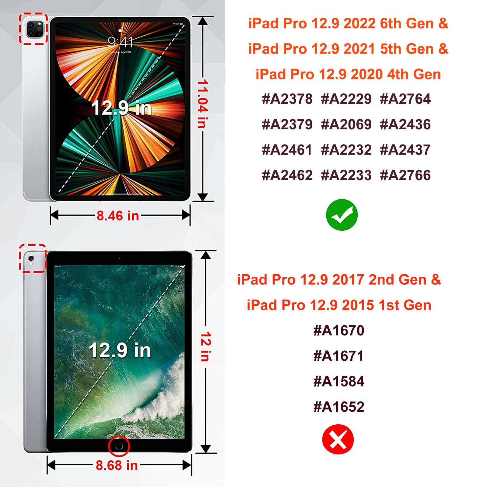 Luxury Folio Stand Case for iPad Pro 12.9 (2022/2021/2020/2018) - 6th/5th/4th/3rd Gen Protective Cover with Pencil Holder & Auto Sleep/Wake - Perfect for Work, Travel & Home Office (Grey)