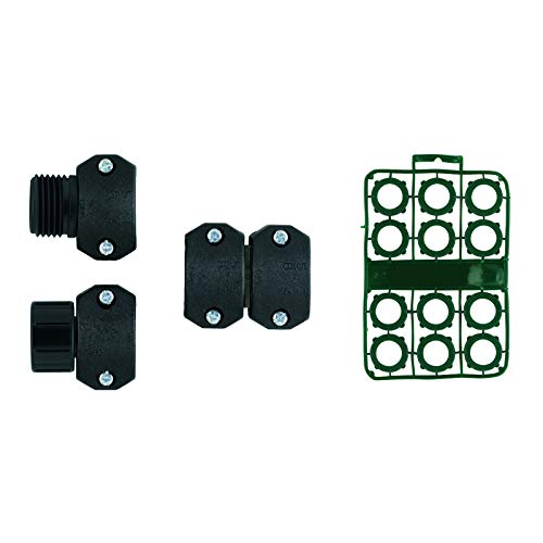 Universal Plastic Hose Mender Kit - 4 Pack, Heavy Duty Leak Repair Connector for Garden, Pool & Home Water Pipes - Fix Broken Hoses Quickly & Easily (Ideal for Lawn Irrigation, Car Washing & Outdoor Cleaning)