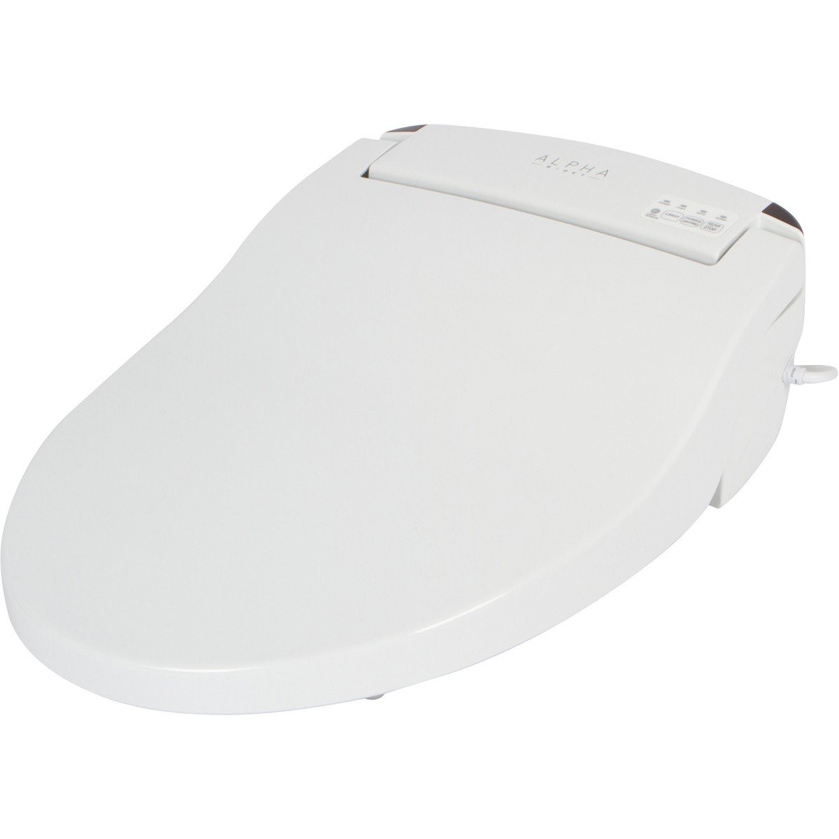 Alpha Bidet Alpha JX Bidet Seat - Heated Toilet Seat with Warm Water Wash, Adjustable Nozzle & Air Dryer - Perfect for Bathroom Upgrade & Enhanced Hygiene Comfort