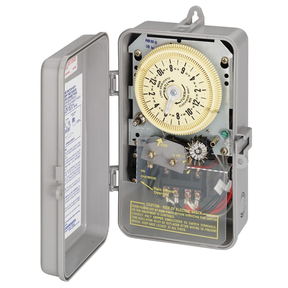 Intermatic R8816P101C 240V 3HP Sprinkler & Irrigation Timer - Smart Watering Controller with 14-Day Programmable Schedule, Rain Delay Feature for Efficient Lawn & Garden Irrigation - Perfect for Residential & Commercial Landscaping