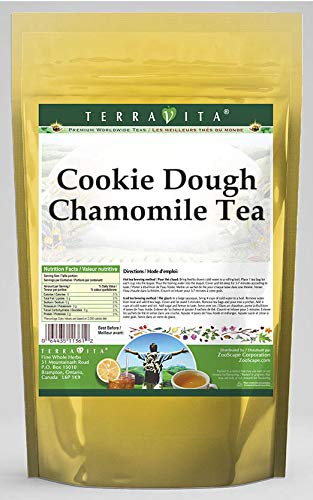 Organic Chamomile Tea with Cookie Dough Flavor - 50 Tea Bags | Relaxing Herbal Tea for Stress Relief & Sleep Aid | Perfect for Evening Relaxation & Dessert Pairing