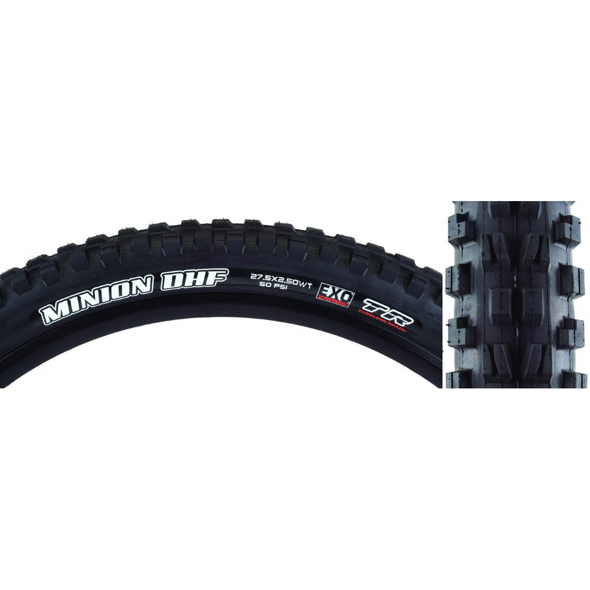 2 Pack Maxxis Minion DHF 26x2.5 Tubeless Folding Bike Tires - EXO Protection, Wide Trail, Black (TB74284100) for Mountain Biking & Downhill Adventures